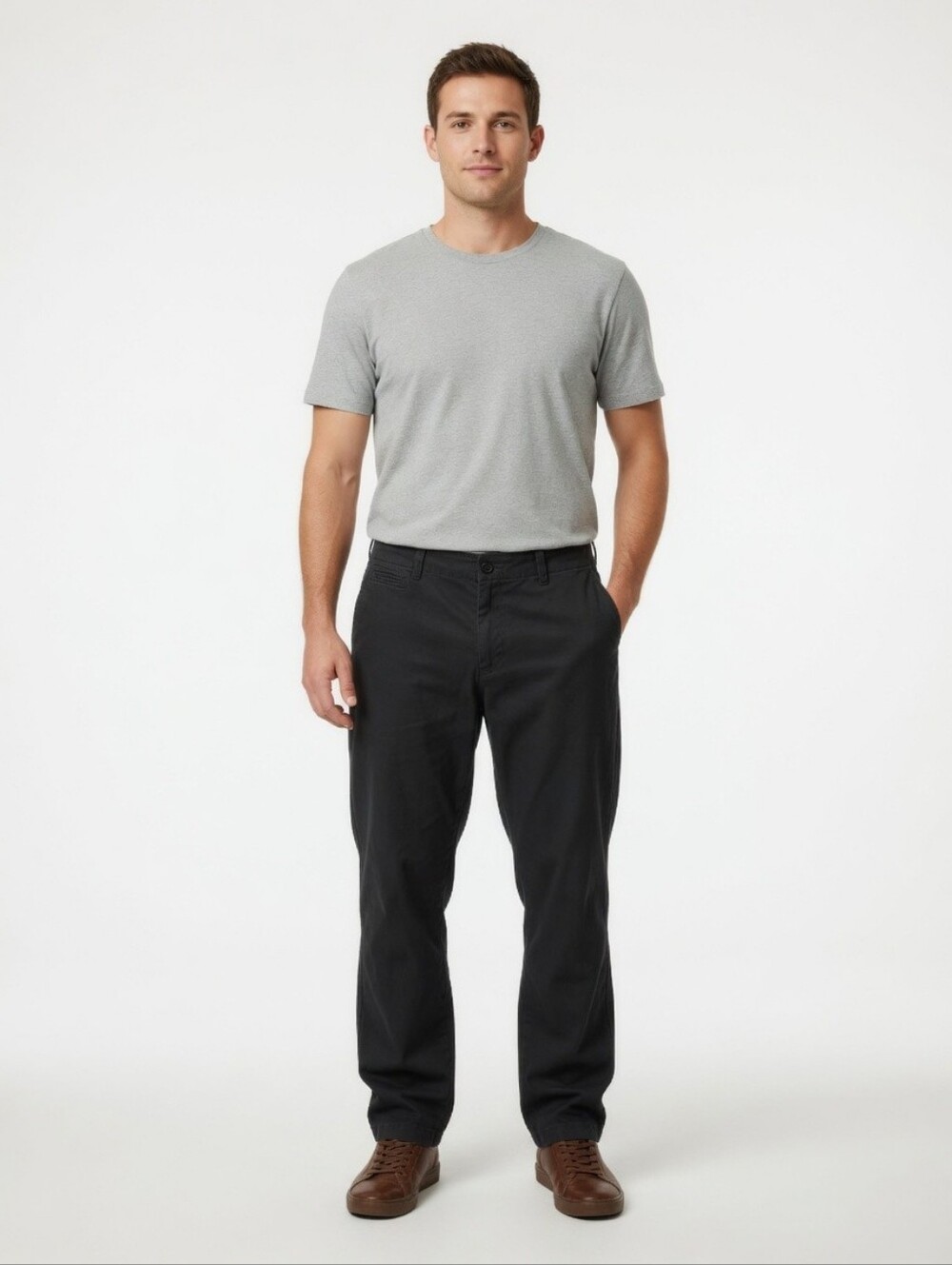 Old Navy Pants Men's 40/33 Broken-in Loose Khaki Straight Blue Relaxed Low Rise